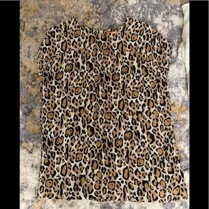 Tory Burch Silk Leopard Top